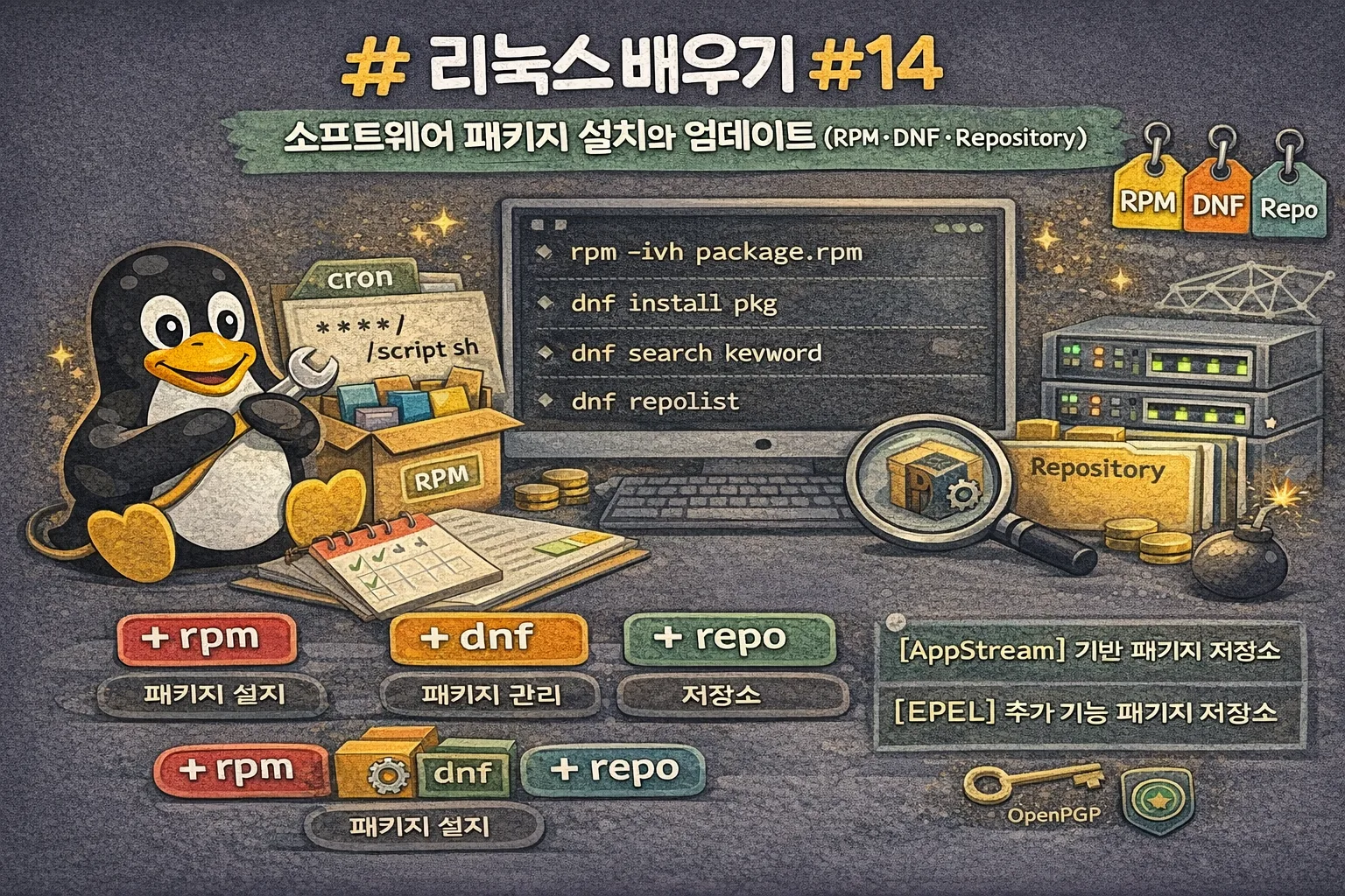 Amazon Linux Dnf 리눅스 배우기 #14 – 소프트웨어 패키지 설치와 업데이트 (RPM · DNF · Repository) | RxNovx Blog